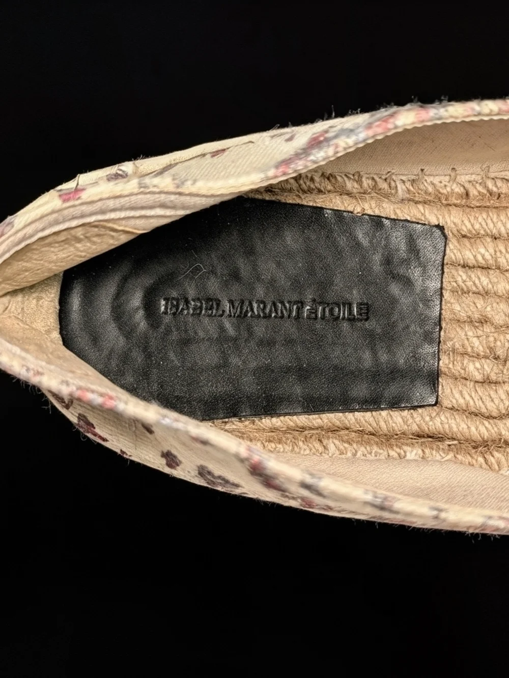 Isabel Marant Etoile Beige Espadrilles w/ Brown and Rust Paisley Size 9/40